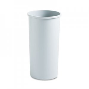 Rubbermaid Commercial 354600GY Untouchable Waste Container, Round, Plastic, 22gal, Gray