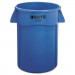 Rubbermaid Commercial RCP264360BE Brute Vented Trash Receptacle, Round, 44 gal, Blue