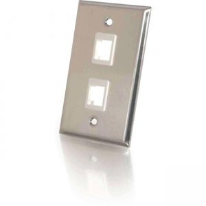 C2G 37094 2 Socket Multimedia Keystone Faceplate