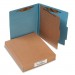 ACCO 15024 Pressboard 25-Pt Classification Folders, Letter, 4-Section, Sky Blue, 10/Box