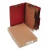 ACCO 16036 Pressboard 25-Pt Classification Folders, Legal, 6-Section, Earth Red, 10/Box