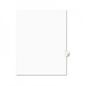 Avery AVE01018 Avery-Style Legal Exhibit Side Tab Divider, Title: 18, Letter, White, 25/Pack