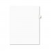 Avery AVE01407 Avery-Style Legal Exhibit Side Tab Dividers, 1-Tab, Title G, Ltr, White, 25/PK