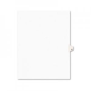 Avery AVE01415 Preprinted Legal Exhibit Side Tab Index Dividers, Avery Style, 26-Tab, O, 11 x 8.5, White, 25
