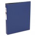 Avery AVE03300 Economy Non-View Binder with Round Rings, 11 x 8 1/2, 1" Capacity, Blue
