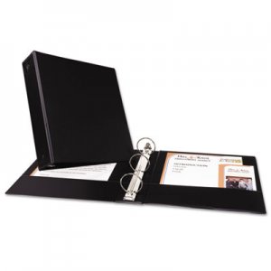 Avery AVE03501 Economy Non-View Binder with Round Rings, 11 x 8 1/2, 2" Capacity, Black