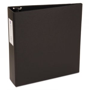 Avery AVE04601 Economy Non-View Binder with Round Rings, 11 x 8 1/2, 3" Capacity, Black