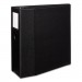 Avery AVE08901 Durable Non-View Binder with DuraHinge and EZD Rings, 3 Rings, 5" Capacity, 11 x 8.5, Black