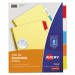 Avery AVE11109 Insertable Big Tab Dividers, 5-Tab, Letter
