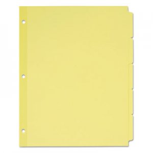 Avery 11501 Write-On Plain-Tab Dividers, 5-Tab, Letter, 36 Sets