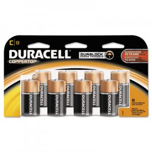 Duracell MN14RT8Z CopperTop Alkaline Batteries with Duralock Power Preserve Technology, C, 8/Pk