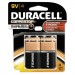 Duracell MN16RT4Z CopperTop Alkaline Batteries with Duralock Power Preserve Technology, 9V, 4/Pk