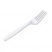 Dixie FH217 Plastic Cutlery, Heavyweight Forks, White, 1000/Carton