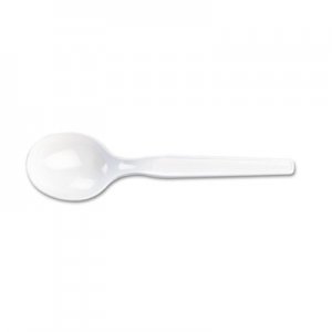 Dixie SM207 Plastic Cutlery, Heavy Mediumweight Soup Spoon, 100-Pieces/Box