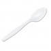 Dixie TH217 Plastic Cutlery, Heavyweight Teaspoons, White, 1000/Carton
