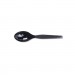 Dixie TM507 Plastic Cutlery, Heavy Mediumweight Teaspoons, Black, 100/Box
