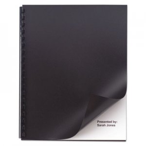 GBC GBC2514493 Opaque Plastic Presentation Binding System Covers, 11 x 8 1/2, Black, 50/Pack