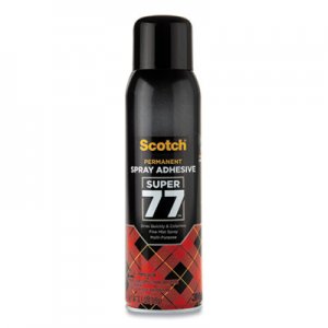 Scotch MMM77 Super 77 Multipurpose Spray Adhesive, 13.57 oz, Dries Clear