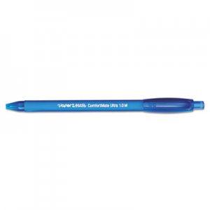 Paper Mate 6310187 ComfortMate Ultra RT Ballpoint Retractable Pen, Blue Ink, Medium, Dozen