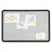 Quartet 699375 Contour Granite Gray Tack Board, 48 x 36, Black Frame