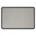 Quartet 7693G Contour Fabric Bulletin Board, 36 x 24, Gray Surface, Black Plastic Frame