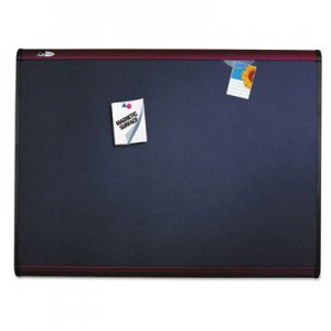 Quartet MB544M Prestige Plus Magnetic Fabric Bulletin Board, 48 x 36, Mahogany Frame