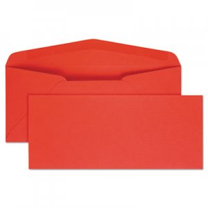 Quality Park QUA11134 Colored Envelope, #10, Commercial Flap, Gummed Closure, 4.13 x 9.5, Red, 25/Pack