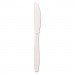 Dixie KM217 Plastic Cutlery, Heavy Mediumweight Knives, White, 1000/Carton