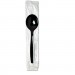 Dixie SH53C7 Individually Wrapped Spoons, Plastic, Black, 1000/Carton