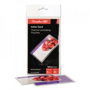 Swingline GBC 3202002 Laminating Pouches, 5 mil, 5 1/2 x 3 1/2, Index Card Size, 25/Pack
