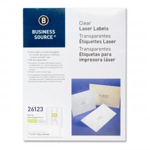 Business Source 26123 Clear Mailing Label