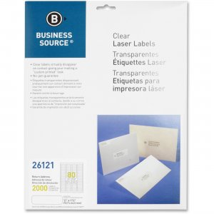 Business Source 26121 Clear Address Label