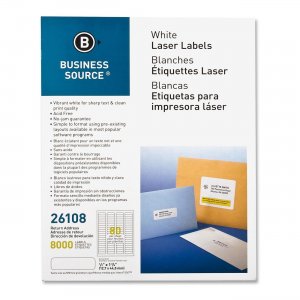 Business Source 26108 Return Address Mailing Label