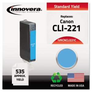 Innovera IVRCNCLI221C Remanufactured 2947B001 (CLI-221) Ink, Cyan