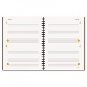 At-A-Glance 80620430 Two-Days-Per-Page Planning Notebook, Gray, 8 1/2" x 11", 2012
