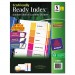 Avery 11080 Ready Index Customizable Table of Contents, Asst Dividers, 5-Tab, Ltr, 3 Sets