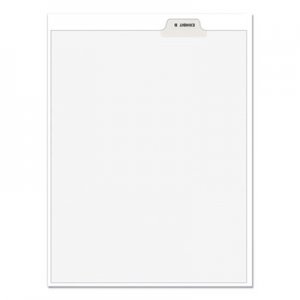 Avery AVE11941 Avery-Style Preprinted Legal Bottom Tab Divider, Exhibit B, Letter, White, 25/PK