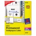 Avery 6572 Permanent ID Labels, Laser/Inkjet, 2 x 2 5/8, White, 225/Pack