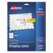 Avery 8168 Shipping Labels w/Ultrahold Ad & TrueBlock, Inkjet, 3 1/2 x 5, White, 100/Pack
