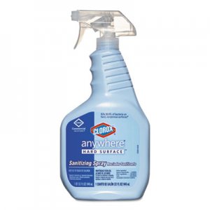 Clorox 01698CT Anywhere Hard Surface Sanitizing Spray, 32oz Spray Bottle, 12/Carton