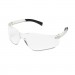Crews BK110 BearKat Safety Glasses, Wraparound, Black Frame/Clear Lens