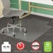 deflecto CM14113 SuperMat Frequent Use Chair Mat, Medium Pile Carpet, Beveled, 36x48 w/Lip, Clear