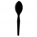 Dixie TM517 Plastic Cutlery, Heavy Mediumweight Spoons, Black, 1000/Carton