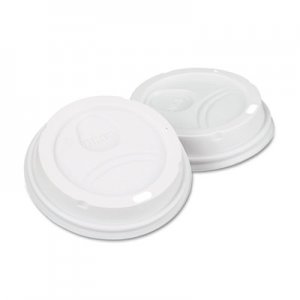 Dixie 9542500DXCT Dome Drink-Thru Lids, Fits 10-16oz Perfectouch;12-20oz WiseSize, White, 500/Ctn