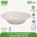 Eco-Products ECOEPBL12PK Renewable & Compostable Sugarcane Bowls - 12oz., 50/PK