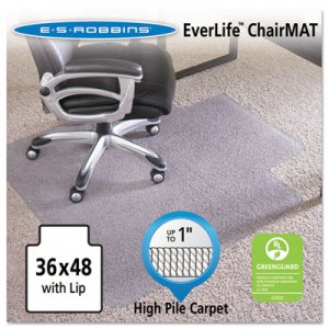 ES Robbins 124054 36x48 Lip Chair Mat, Performance Series AnchorBar for Carpet up to 1