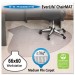 ES Robbins 122775 EverLife Chair Mats For Medium Pile Carpet, Contour, 66 x 60, Clear