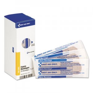 First Aid Only FAOFAE3001 Fabric Bandages, 1" x 3", 25/Box