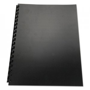 GBC GBC25818 100% Recycled Poly Binding Cover, 11 x 8 1/2, Black, 25/Pack