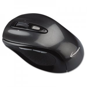 Innovera IVR61025 Wireless Optical Mouse with Micro USB, 2.4 GHz Frequency/32 ft Wireless Range, Gray/Black